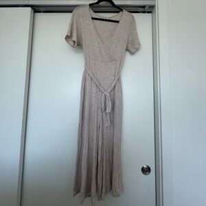 Women’s Versona Oatmeal Wrap Jumpsuit M